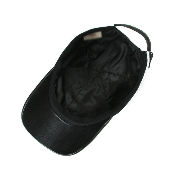 Leisure Outdoor Top Leather Baseball Cap - Image 3