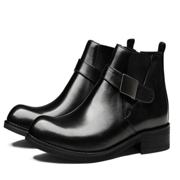 British Men's Autumn And Winter High-top Leather Shoes Martin Boots - Image 2