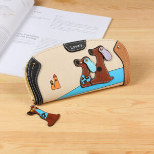 Long stylish clutch purse for ladies