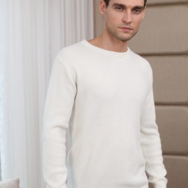 New Cashmere Sweater Men's Sweater Thickened Round Neck Loose Pullover Sweater Autumn Winter Korean Version