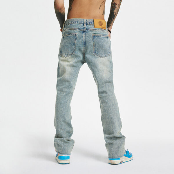 Antidote Ss Washed, Worn, Frayed, Non-Stretch Flared Jeans Trend - Image 3
