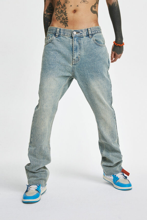 Antidote Ss Washed, Worn, Frayed, Non-Stretch Flared Jeans Trend - Image 4