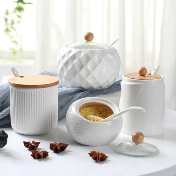 Kitchen ceramic seasoning jar - Image 2