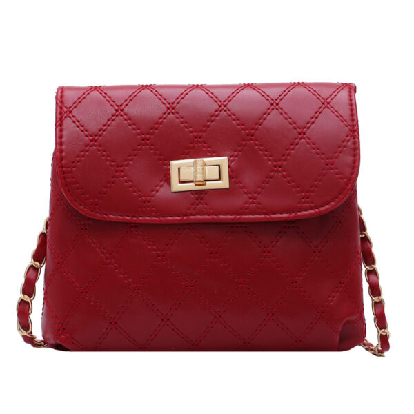 Lingge chain retro messenger bag shoulder bag - Image 7