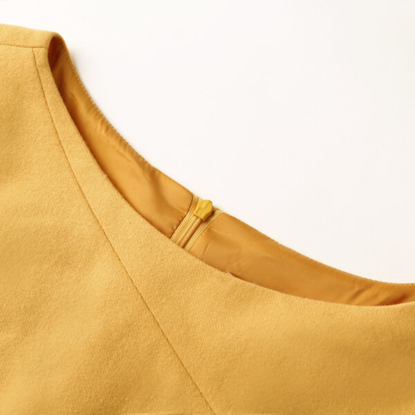 Business Dress French Business Waist Yellow - Image 4