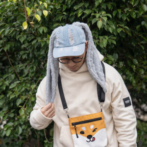 Autumn And Winter Protection Hat Rabbit Ear Cowboy Plush Baseball Cap