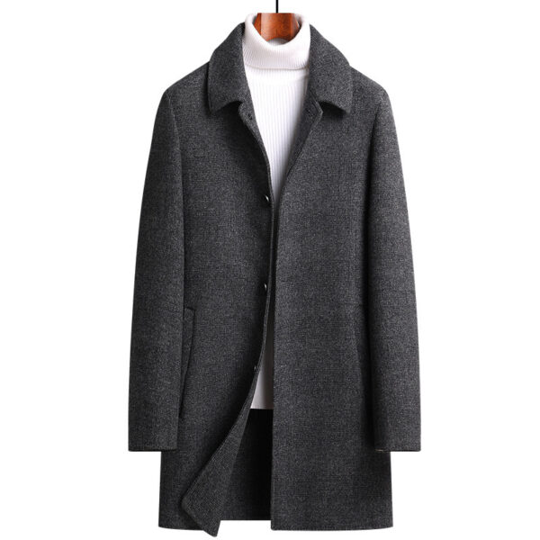 Thickened double-sided woolen coat with down liner - Image 6