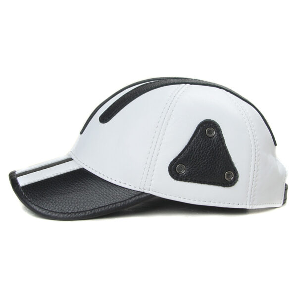 Leisure Outdoor Top Leather Baseball Cap - Image 4