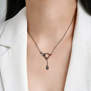 Fallen Skull Necklace Nightclub Punk Style Wild Collarbone Chain