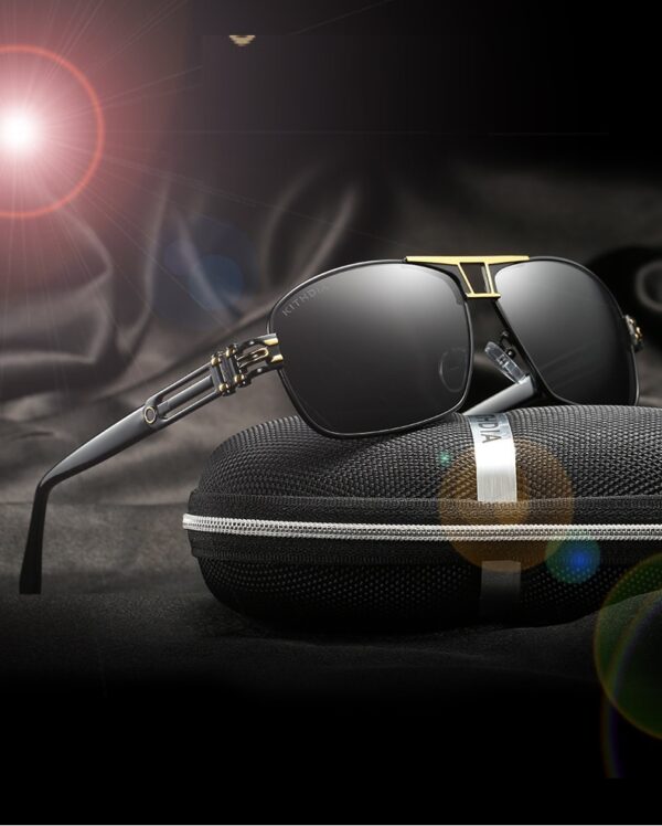 Men's Two-tone Men's Sunglasses Colorful Reflective Lenses Driver Glasses Driving Glasses - Image 8