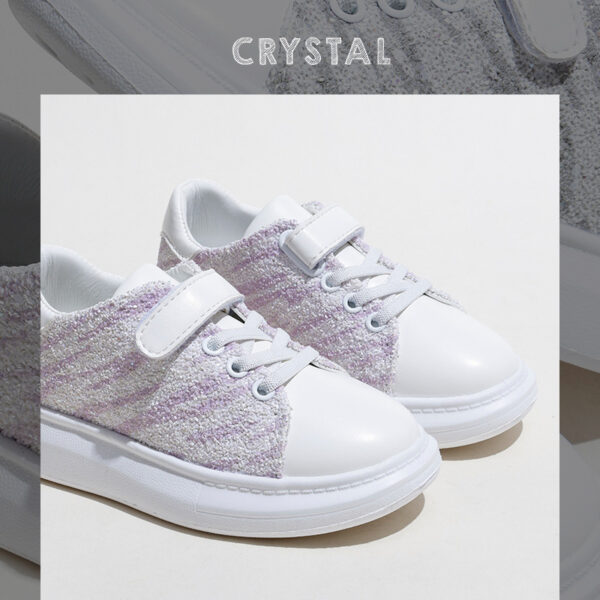 Soft-soled Children's Sneakers With Velcro Girl's Shoes - Image 5