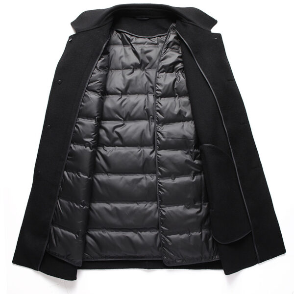 Thickened double-sided woolen coat with down liner - Image 3