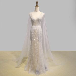 Women's Fashionable Personalized Shawl Evening Dress