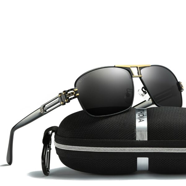 Men's Two-tone Men's Sunglasses Colorful Reflective Lenses Driver Glasses Driving Glasses