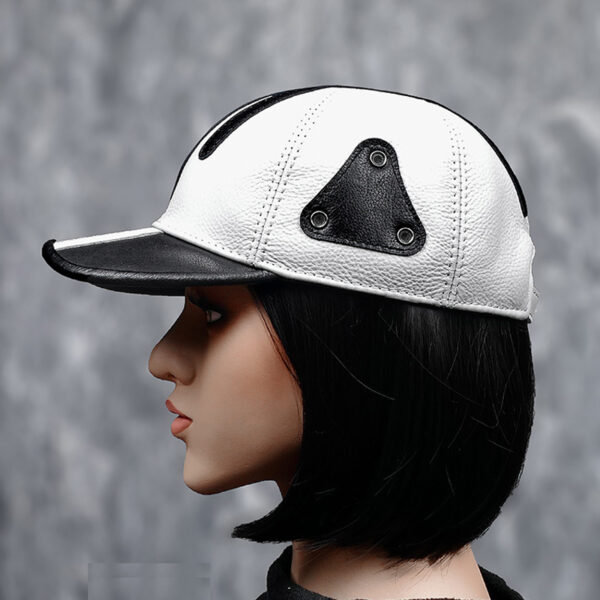 Leisure Outdoor Top Leather Baseball Cap - Image 2