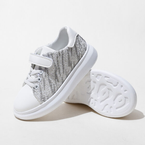 Soft-soled Children's Sneakers With Velcro Girl's Shoes - Image 4
