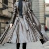 Women's waist leather down jacket - Image 5