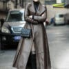 Women's waist leather down jacket - Image 9