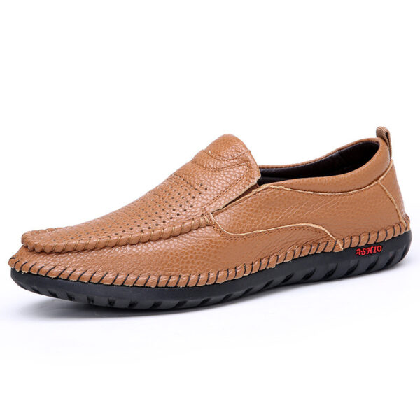 Trendy Men's Fashionable Casual Leather Shoes - Image 6