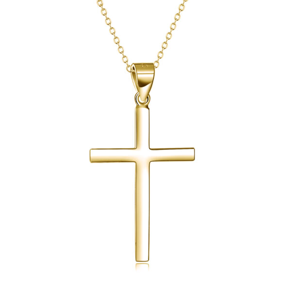 Sterling Silver Cross Pendant Necklace Jewelry Gifts for Women Men - Image 6