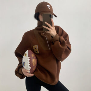 Retro Atmosphere Full Of American POLO Collar Top