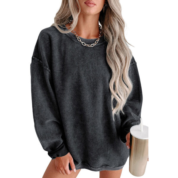 European And American Leisure Style Oversize Solid Color Pullover - Image 10