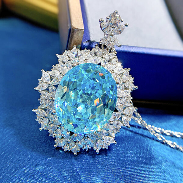 Round Necklace Pendant With Horse Eye Seal - Image 4