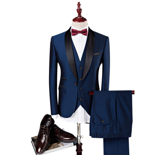 Men 3 Pieces Suit Set Men Wedding Suits Groom Tuxedos - Image 6