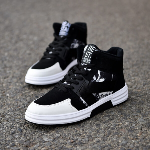 Camouflage High-Top Lace-Up Shoe - Image 6