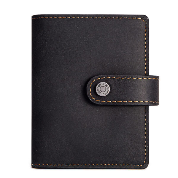 Vintage Zipper Leather Card Holder - Image 9