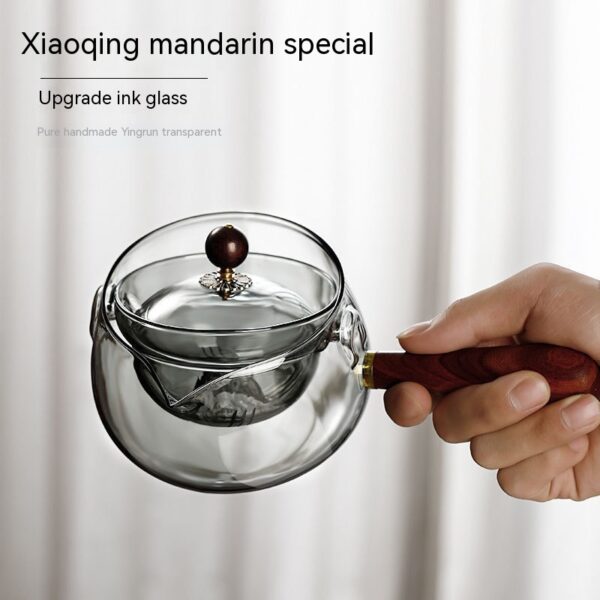 Side Handle Teapot Glass Enclosure Furnace Tea Cooker Household Kitchen Gadgets - Image 6