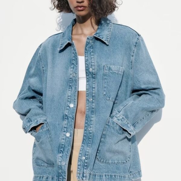 Loose Denim Jacket Coat Women's Jeans - Image 8