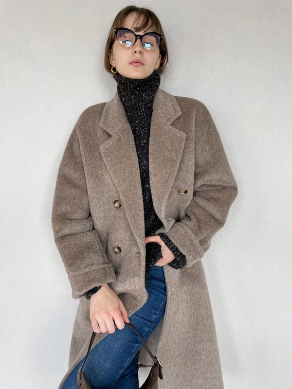 Women's Mid-length Winter Thick Woolen Cashmere Coat - Image 8