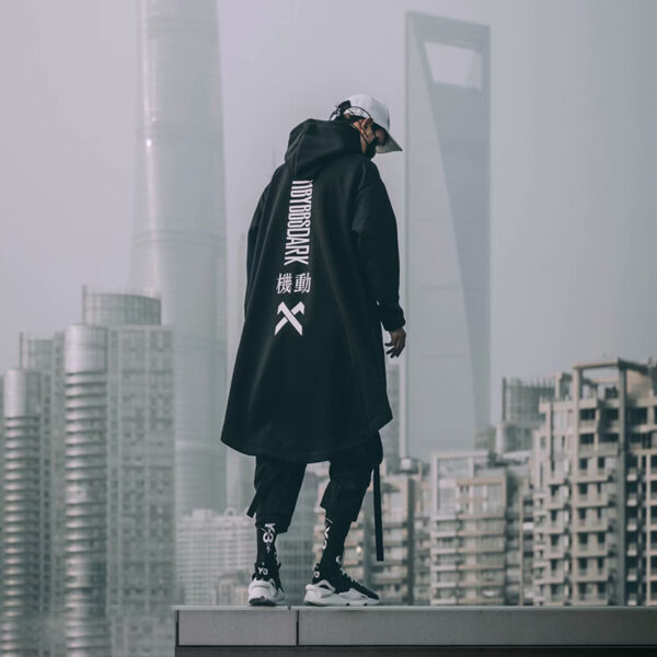 Hooded trench coat - Image 4