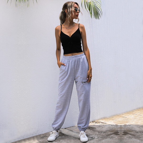 High Waist Loose Straight-leg Casual Suit Pants - Image 9