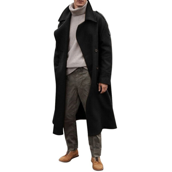 Men's long trench coat - Image 2