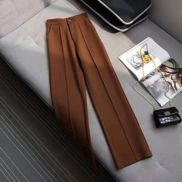 High-waist straight-leg woolen pants - Image 6