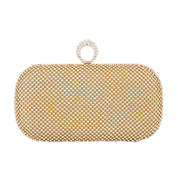 Evening Clutch Bags Diamond-Studded Evening Bag With Chain Shoulder Bag - Image 7