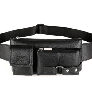 Luxury Brand Waist Bag Men Leather Fanny Pack Chest Bag Male Casual Belt Bags Sling Crossbody Bum Bag Belly Waist Packs Heuptas