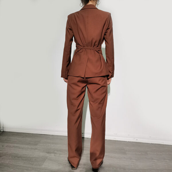 High Waist Slim Straight Pants Fashion Suit - Image 5