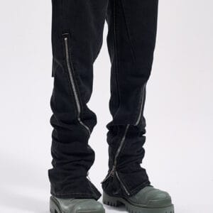 Men's Slim Fitting Flare Mop Jeans