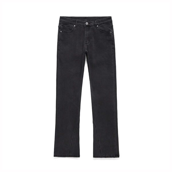 Small Flare Slim Fit Stretch Trendy Casual Jeans - Image 2