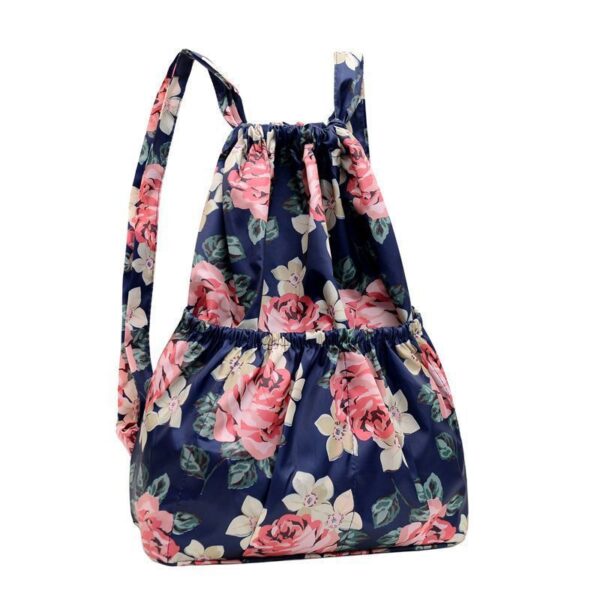 Simple Printed Backpack Drawstring Drawstring Pocket Backpack - Image 8