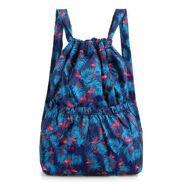 Simple Printed Backpack Drawstring Drawstring Pocket Backpack - Image 6