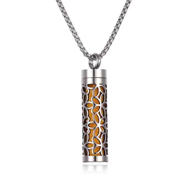 Aromatherapy Pendant Perfume Bottle Essential Oil Titanium Steel - Image 9