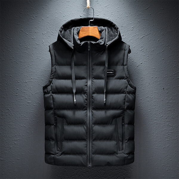 Fleece Warm Vest Trendy Brand Outer Wear Vest Jacket - Image 2