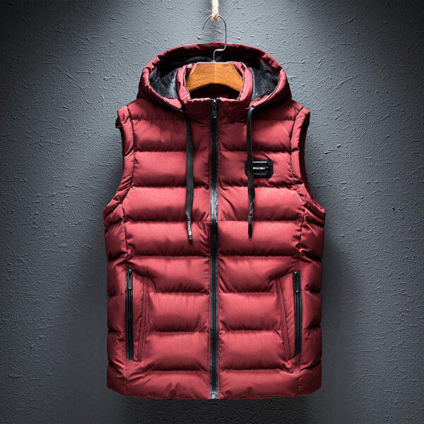 Fleece Warm Vest Trendy Brand Outer Wear Vest Jacket - Image 3