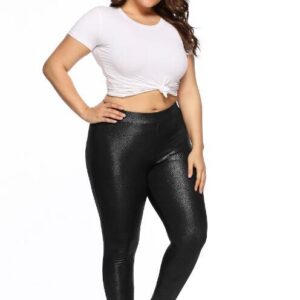 Gold glittering leggings