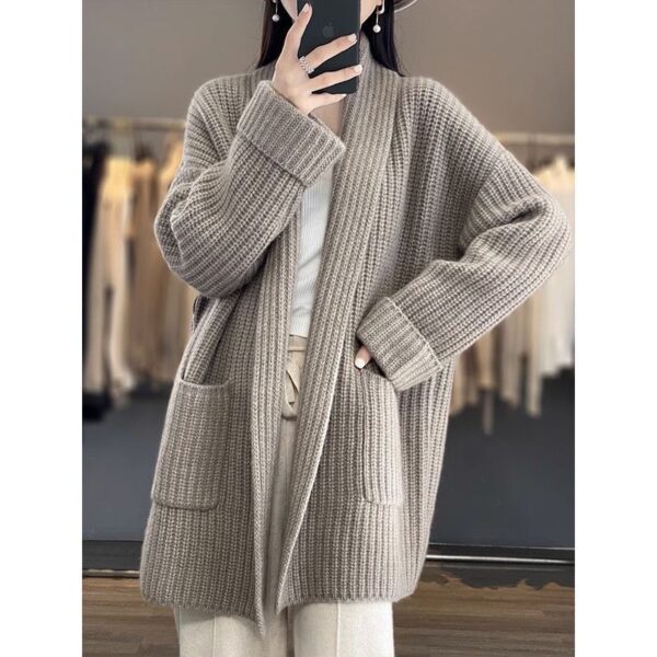 Warm All-match Simple Leisure Sweater Sweater Coat - Image 2