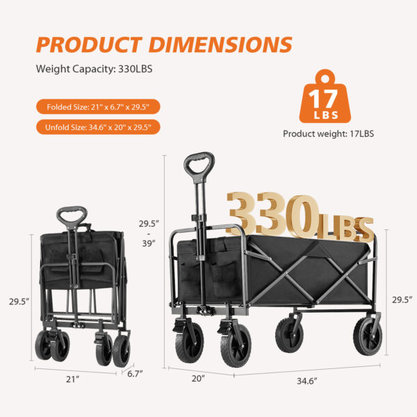 Foldable Carriage For Camping And Shopping - Image 3